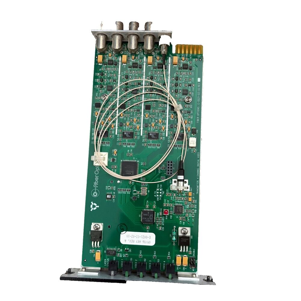 GE Security S7707VT-RST Fiber Optic Video Receiver Card 4 Channel Rack